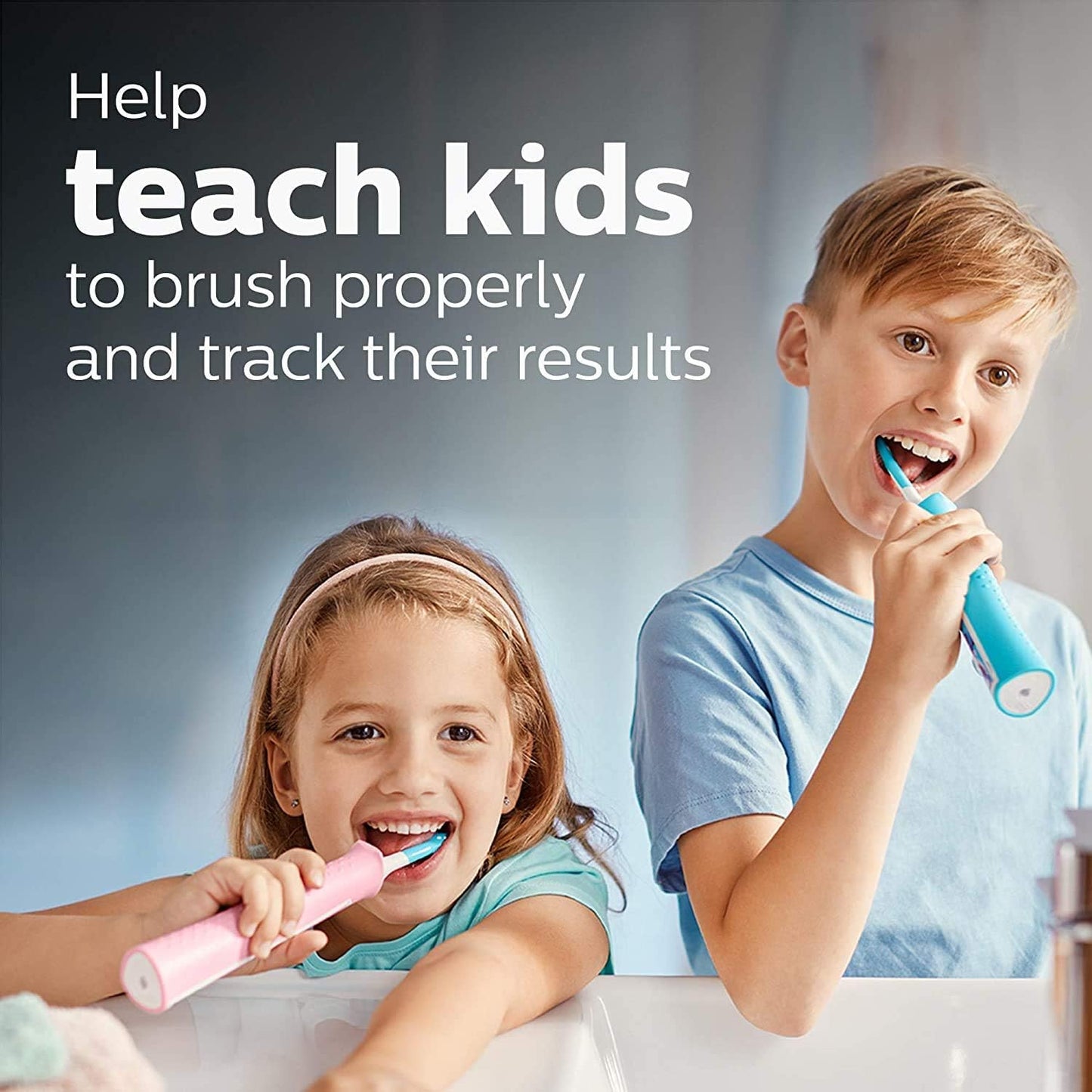 Philips Sonicare Kids Bluetooth Rechargeable Electric Toothbrush - Interactive Design for Ages 3+