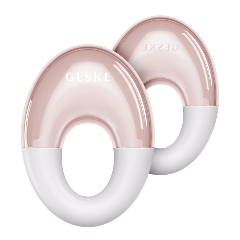 GESKE SmartAppGuided™ Cool & Warm Eye Massager | 7 in 1 | Multifunctional Massager | Eyes & Face | Battery-free Cooling & Warming | Firms, Relaxes & De-Puffs Skin | Ring-shaped Design for Easy Grip