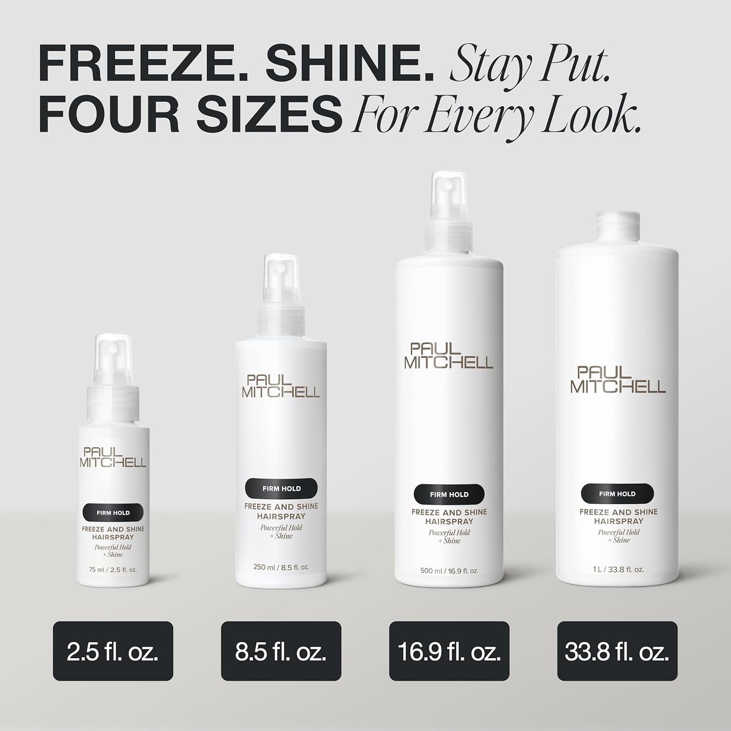 Paul Mitchell Freeze and Shine Hairspray - Maximum Hold for Coarse Hair | Shiny Finish