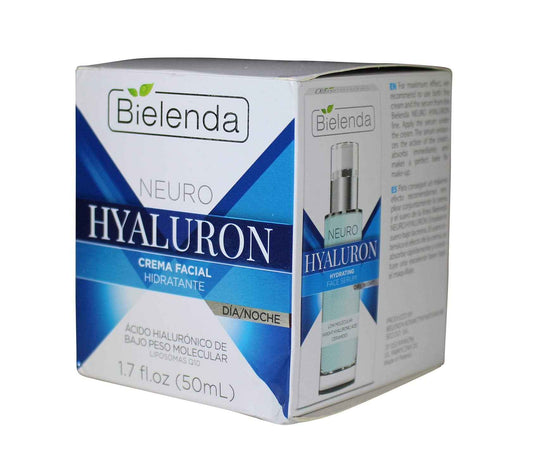 Bielenda Neuro Hyaluron Hydrating Face Cream, 1.7 Oz. Day and Night.