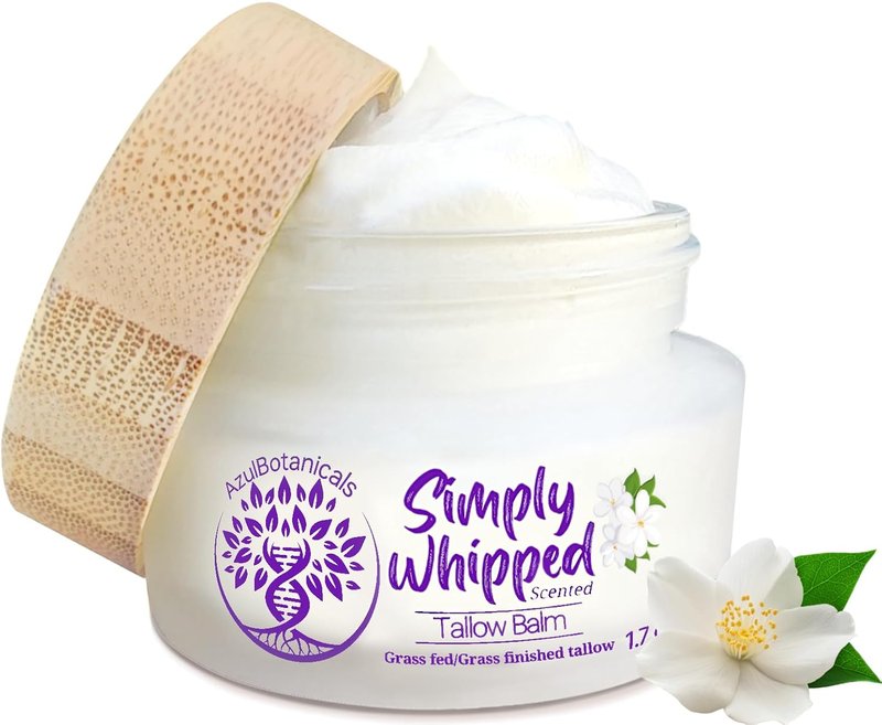 Whipped Tallow Balm - Grassfed Tallow, Manuka Honey, Jasmine Scent | 50g (1.7 oz)
