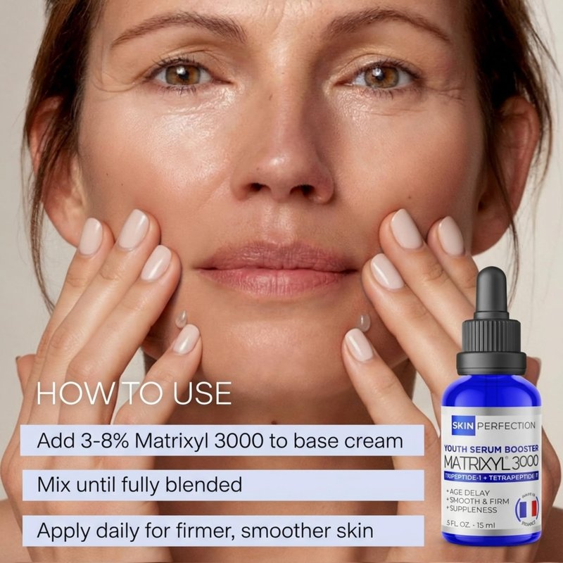 Skin Perfection Matrixyl 3000 Serum for Face Anti Aging - Face Serum for Women Anti Aging with Palmitoyl Tripeptide-1 Tetrapeptide 7 for Wrinkles & Fine Lines - Mix with Any Skincare Product - 0.5oz
