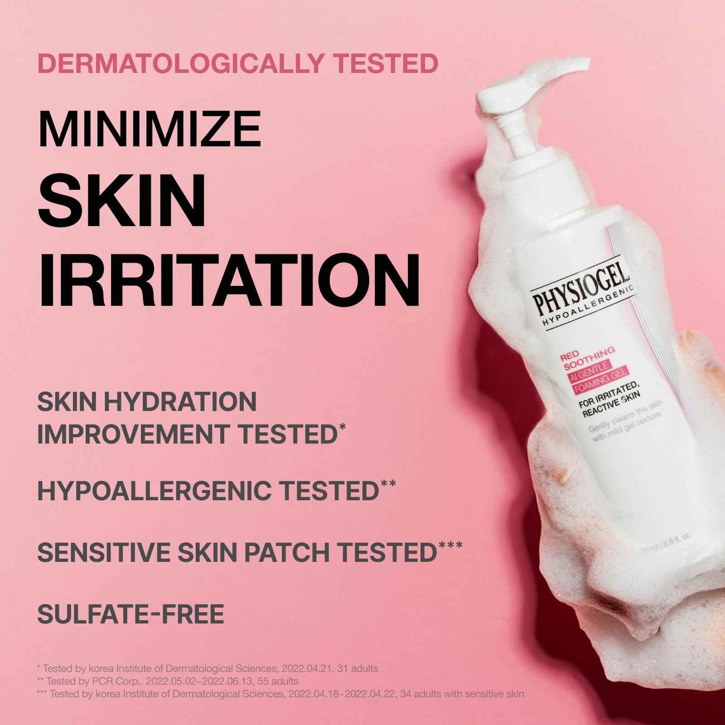 PHYSIOGEL Calming Relief GENTLE FOAMING face wash for Sensitive Skin, Hydrating Facial Cleanser With Cermaide NP, Sulfate Free, Hypoallergenic, Korean Skin care, 6.0 fl.oz