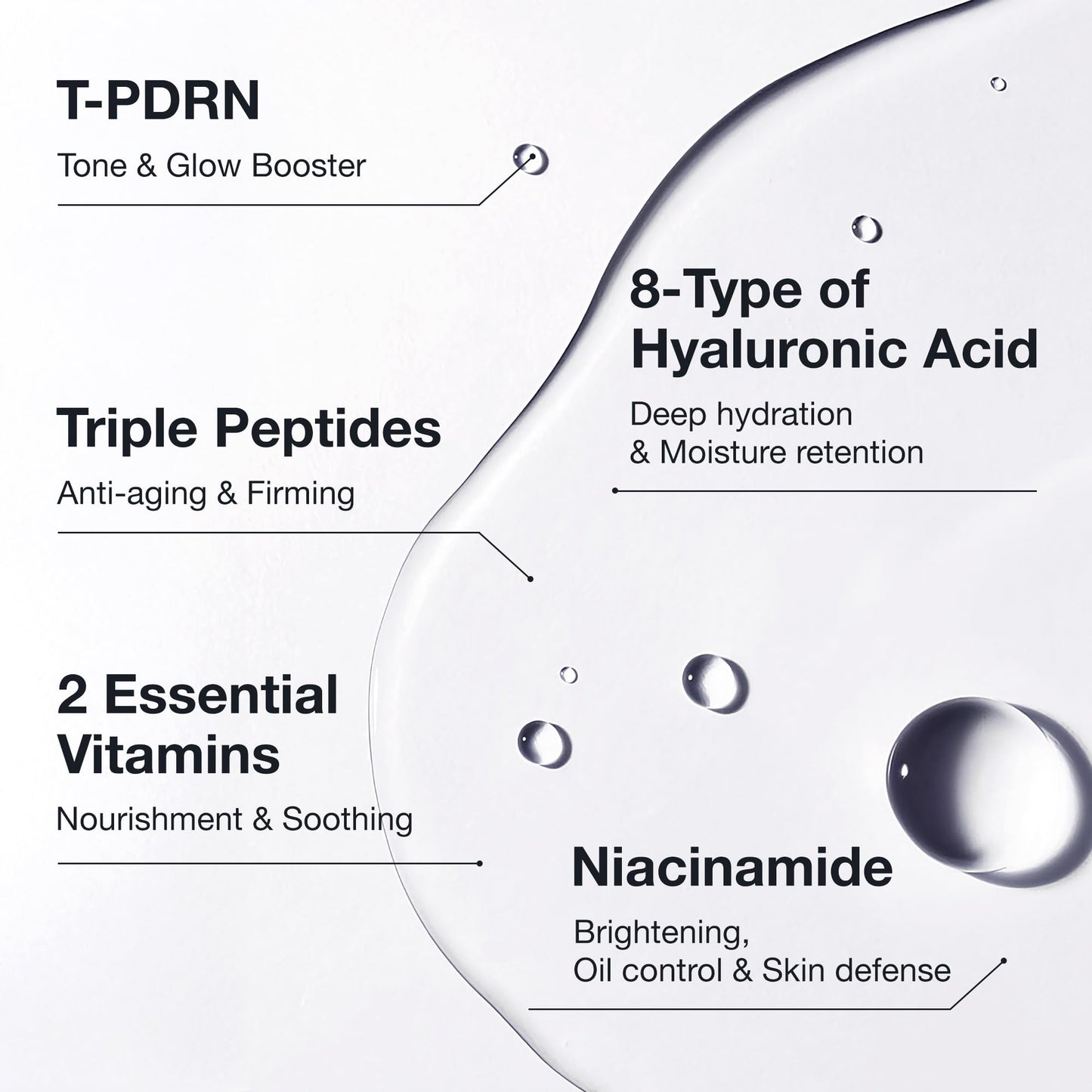 BIOOA PDRN Teedle Shot 300, Spicule Microneedling Serum, Minimizing Pores & Fine Lines, Collagen Glow Skin, Rejuvenation, Night Care, Korean Skincare, 1.69Fl Oz (50ml)