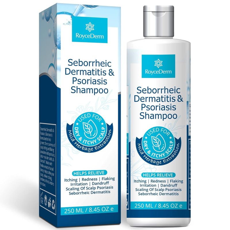 Seborrheic Dermatitis & Psoriasis Shampoo - Relieves Dandruff, Itching & Flaking | 8 oz