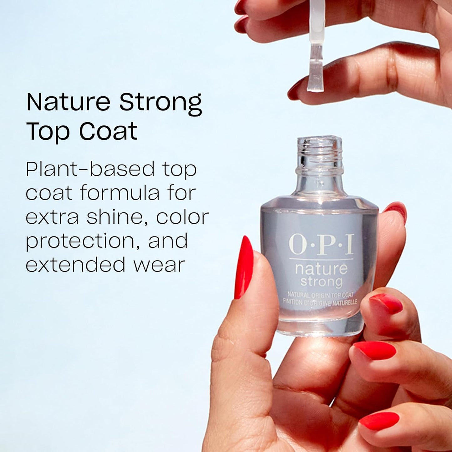 OPI Nature Strong Nail Polish Set - Botanical Base Coat, Top Coat & Color Options | Eco-Friendly, Vegan & Cruelty-Free