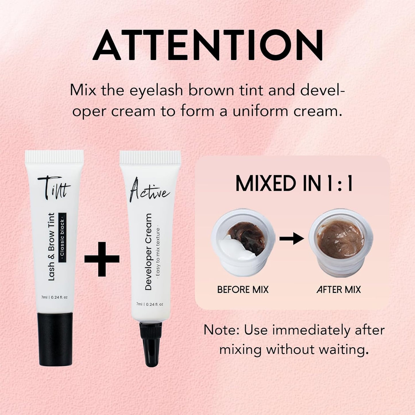 Lash Color Kit - Black Eyelash & Brow Dye Set | Long-Lasting Natural Effects, 8 Weeks of Use