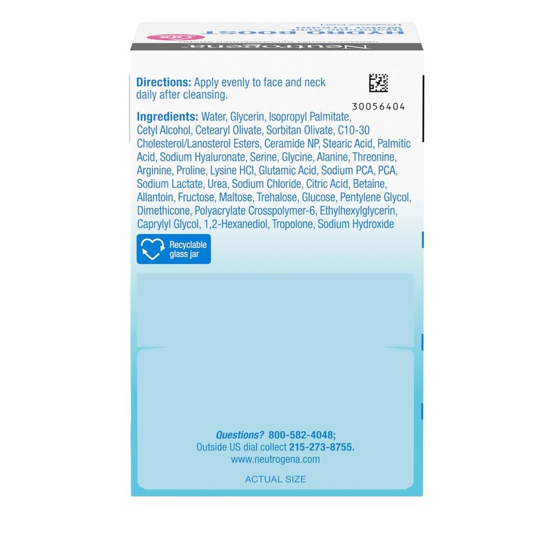 Neutrogena Hydro Boost Water Cream - 72 Hr Hydration Face Moisturizer with Hyaluronic Acid | 1.7 oz + Trial Size Gel Cleanser 0.5 fl oz