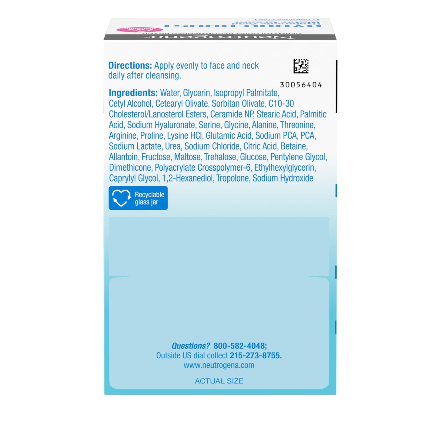 Neutrogena Hydro Boost Water Cream, 72 Hr Hydration for Normal/Extra Dry Skin, Fragrance Free, Face Moisturizer with Hyaluronic Acid, 1.7 oz. & Trial Size Hydro Boost Hydrating Gel Cleanser, 0.5 fl oz