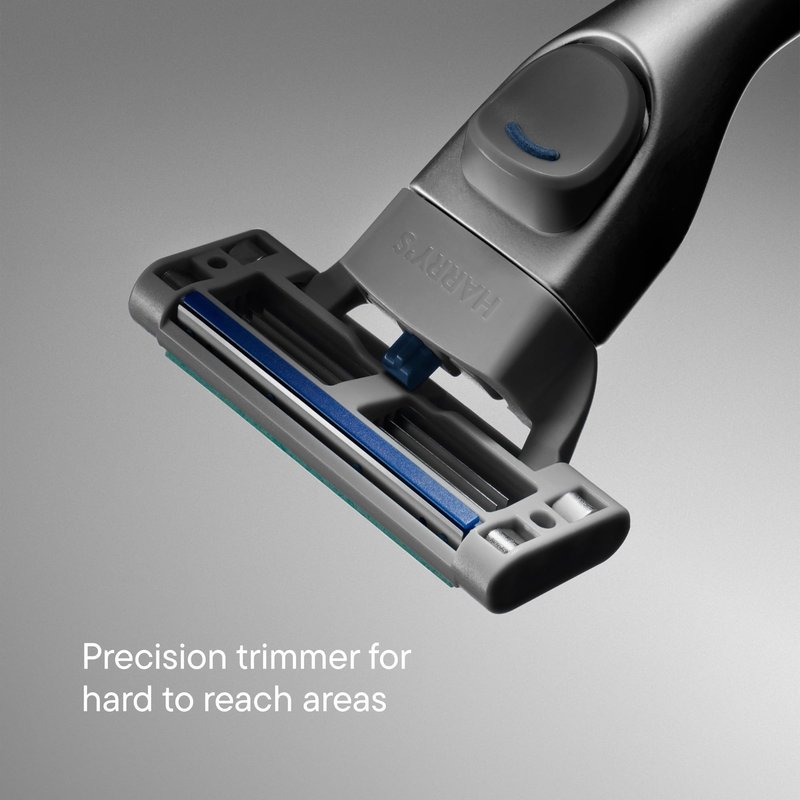 Harry's Plus Razor Refills - 6 Razor Blade Cartridges and Foaming Shave Gel - Compact Cartridge Design for Precise Control - TSA Approved Travel Essentials Shaving Kit for Men