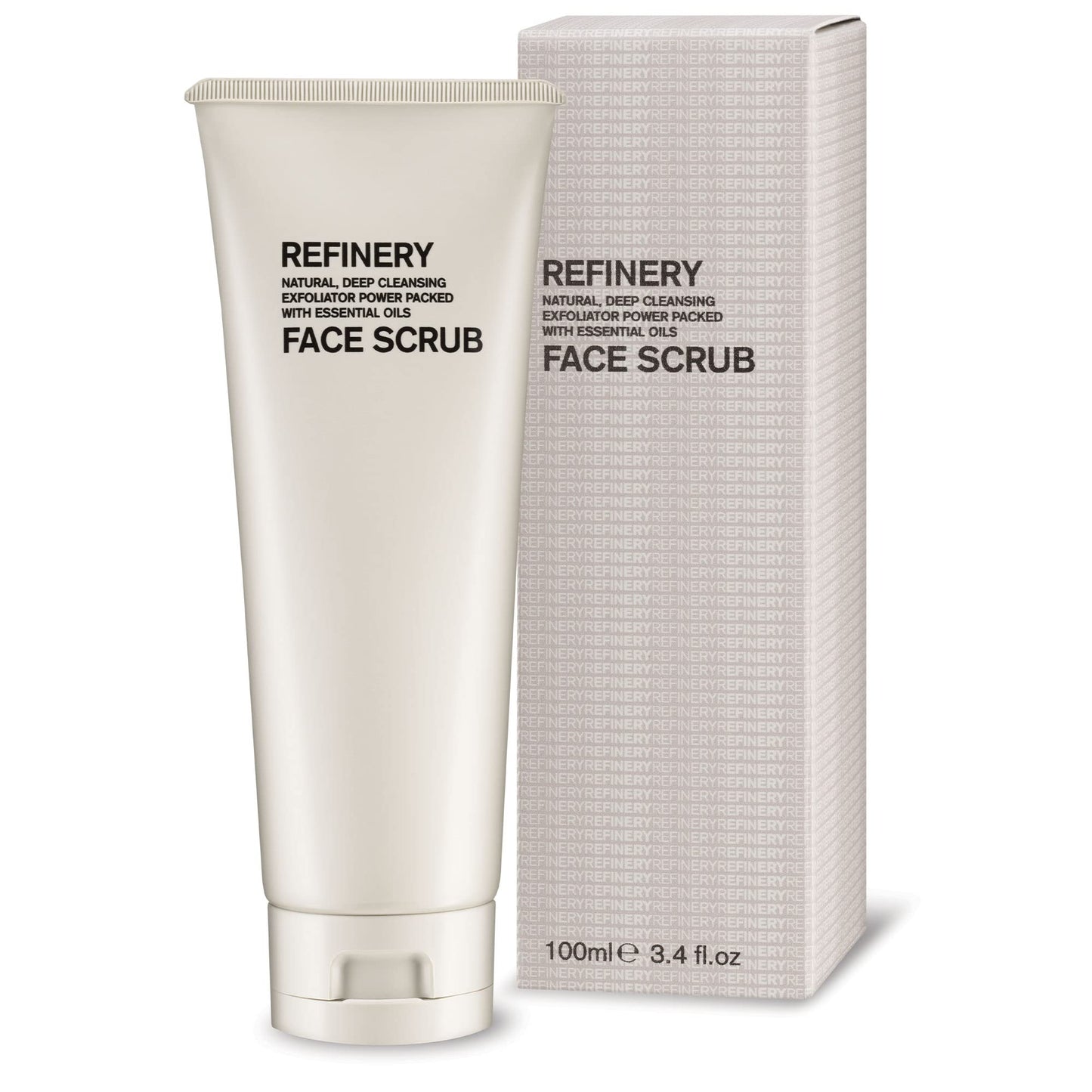Aromatherapy Associates Refinery Face Scrub. Orange Flower and Petitgrain. Improve Dull Skin, Reduce In-Grown Hairs and Cleanse (3.4 fl oz)