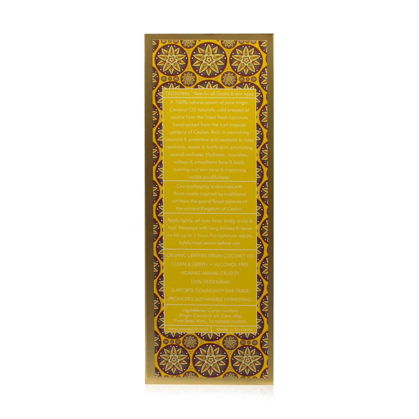 SPA CEYLON VIRGIN COCONUT Face & Body Soothing Serum | Hydrating | 100% Natural | Silicon-Free | Suitable for all skin types