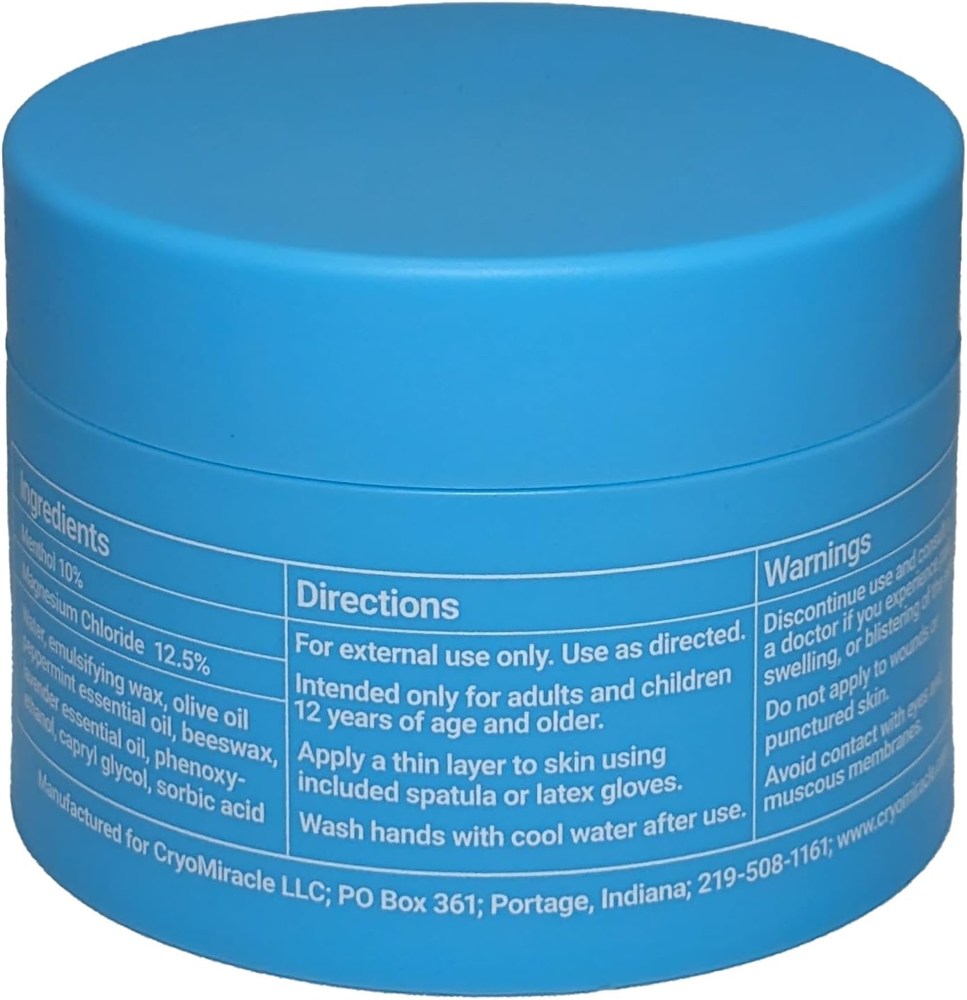 Cooling Relief Cream - Menthol & Magnesium for Soothing Muscle Discomfort