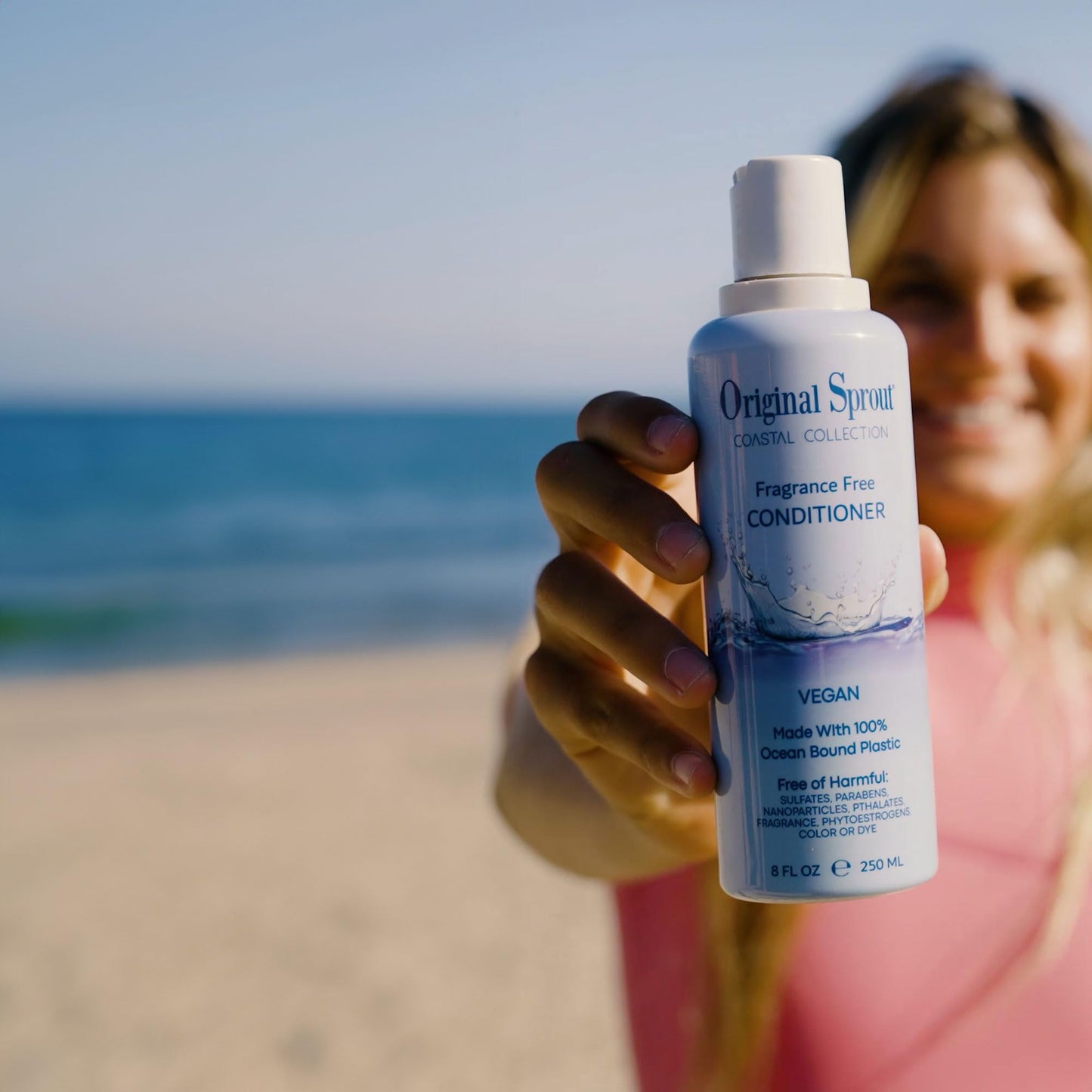 Original Sprout Coastal Collection Conditioner for All Hair Types, Fragrance-Free Conditioner, Vegan, 8 oz. Bottle