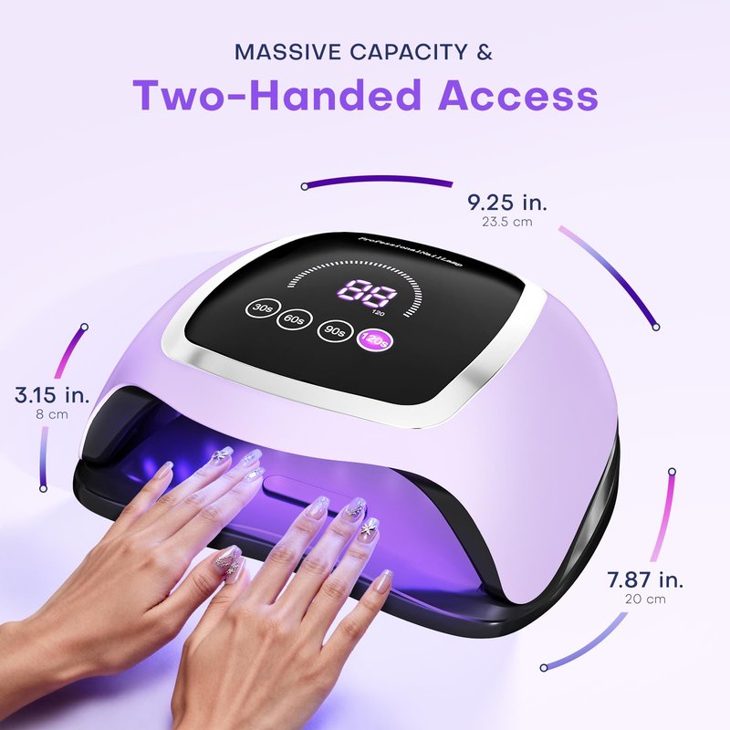 UV LED Nail Lamp, Gugusure 168W Nail Curing Lamps for Home & Salon, Led Nail Dryer for Gel Polish with Automatic Sensor/4 Timer Setting, Professional Nail Art Tools for Fingernail and Toenail Nail