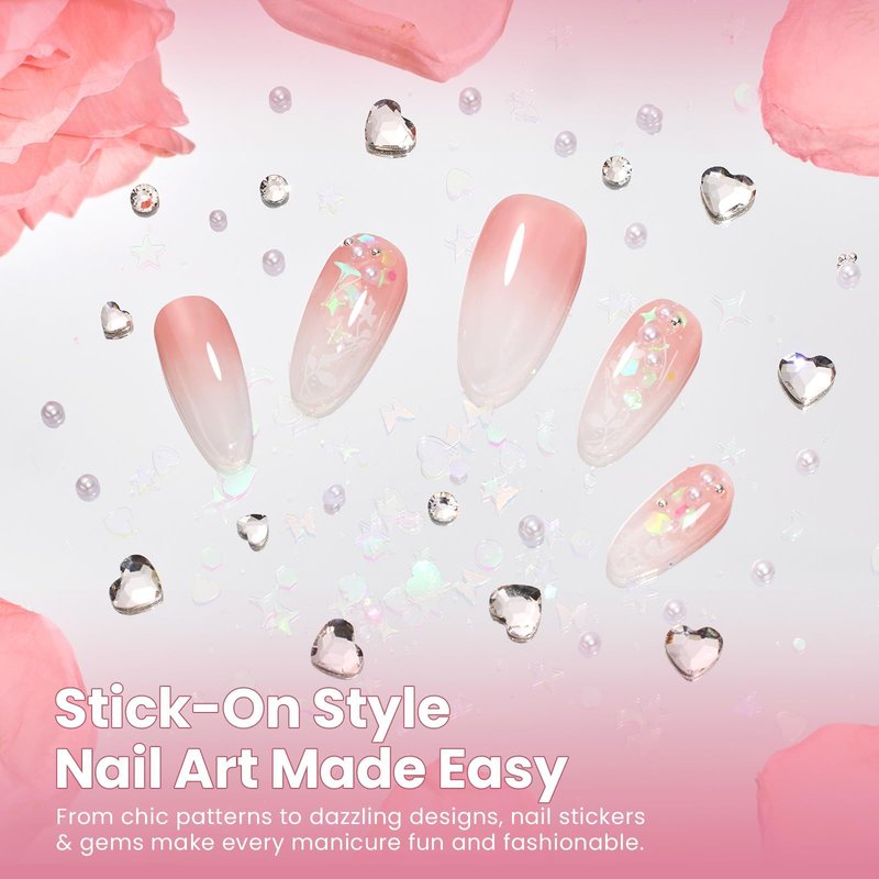 Beetles Gel Nail Polish Kit with U V Light 25Pcs Rose Garden Walk Nude Pink Gel Polish Set with Base Top Coat Starter Kit DIY Home Nail Art Decoration Gift for Women Girls