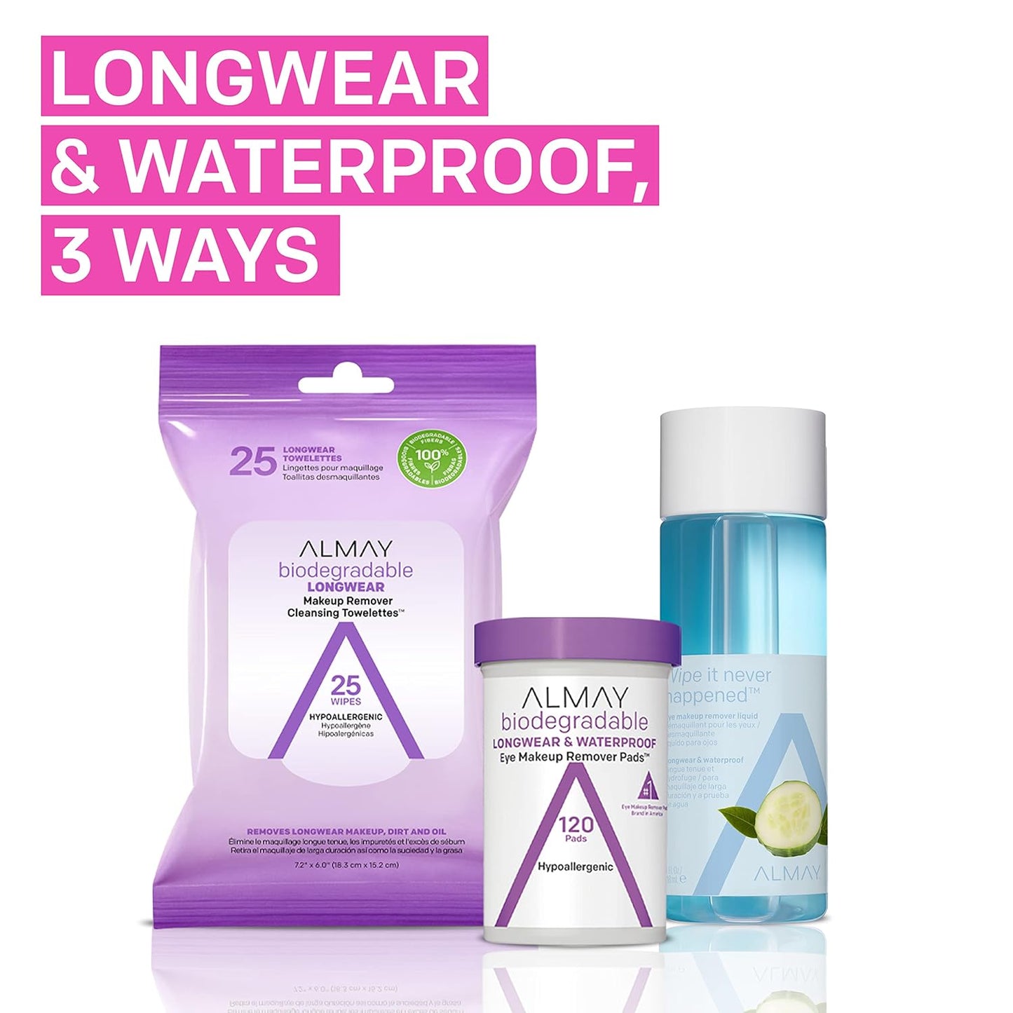 Almay Eye Makeup Remover Liquid - Longwear & Waterproof, Hypoallergenic | 4 Fl Oz