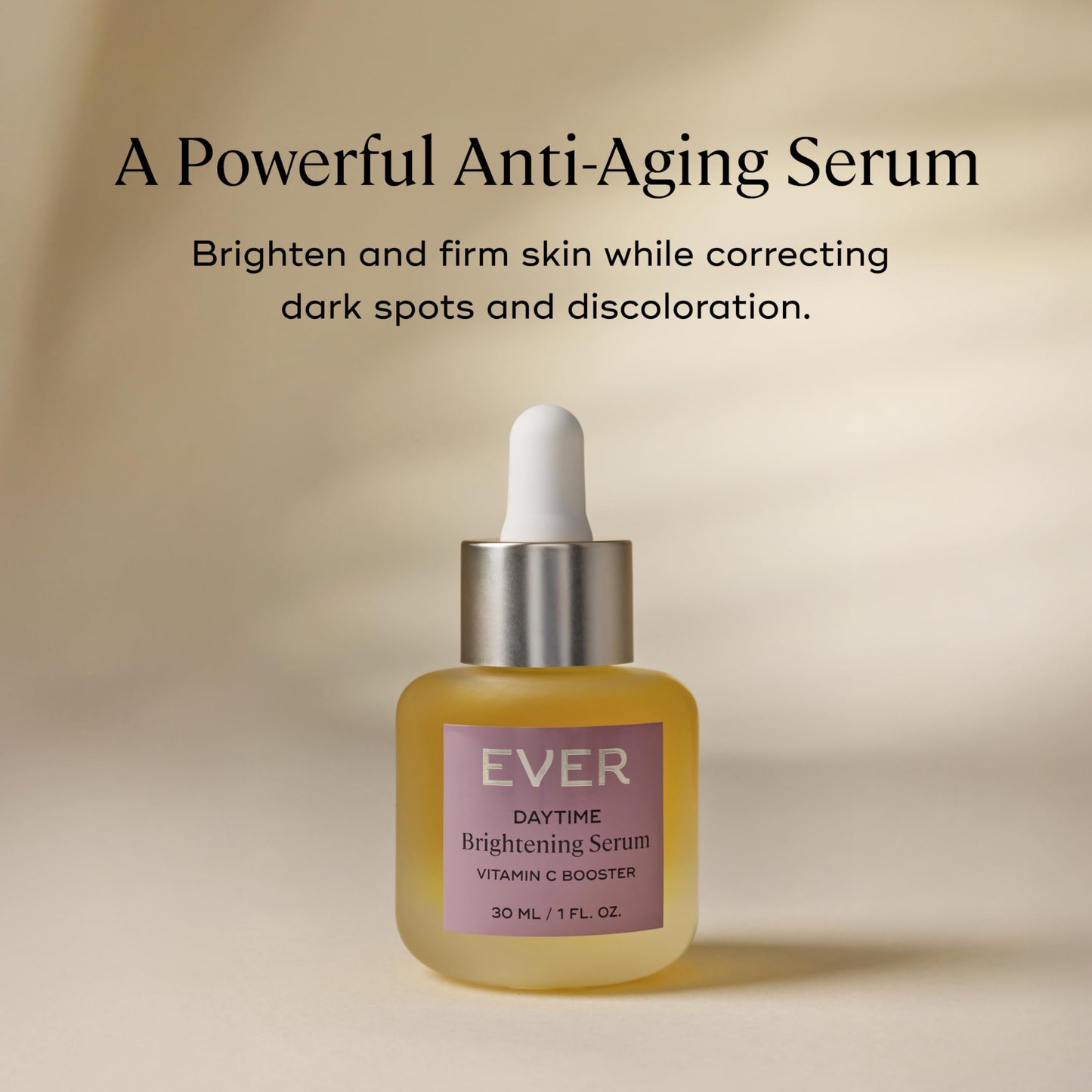 EVER Vitamin C Dark Spot Correcting Serum for Face – Anti Aging & Brightening Serum with 10% Vitamin C, Helps Fade Dark Spots, Age Spots & Uneven Tone (1 oz)
