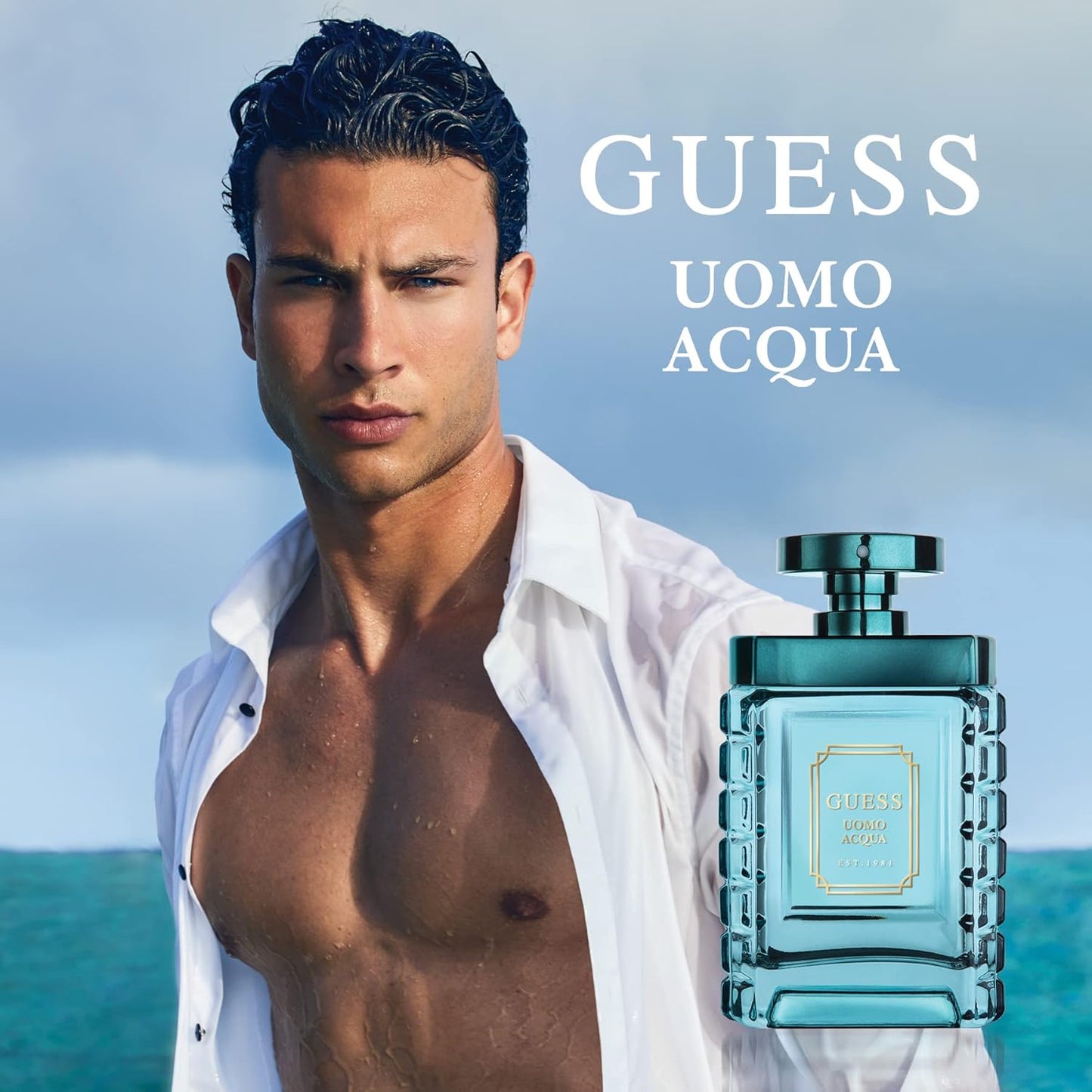 Guess Acqua Eau de Toilette Cologne Spray for Men - 1.0 Fl. Oz. Fresh & Invigorating Scent