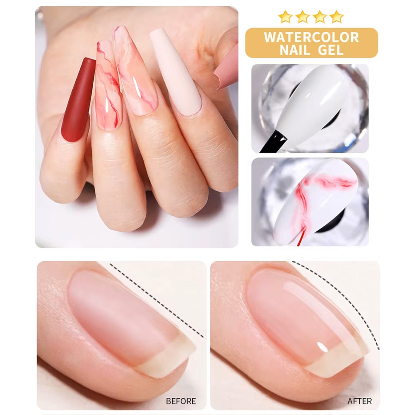 GEL - ATN Builder Gel Bottle 20ml - Clear | Strong & Durable Nail Extension Gel | LED/UV Curing | Professional-Grade Formula