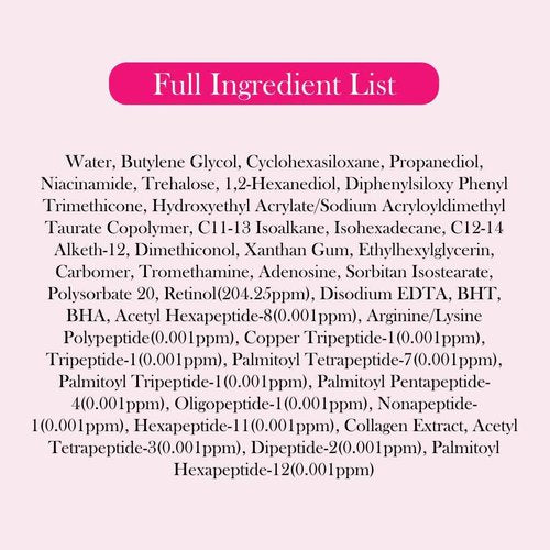 RAVIEL Retinol & Collagen 10X Peptide Ampoule – Firming Face Serum for Wrinkles, Pores, Elasticity & Aging Skin, Korean Skincare, 30ml (1.01 fl oz)