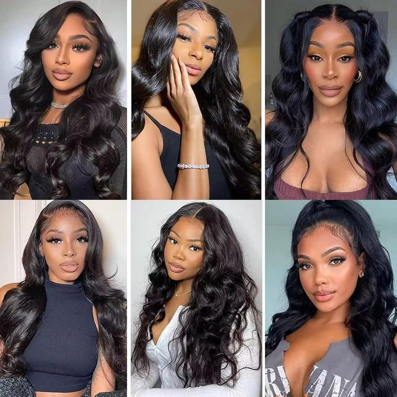 Body Wave Bundles Human Hair Silky Soft Natural Black 12 14 16 Inch Human Hair Bundles Soft And Healthy Double Weft Unprocessed Brazilian Remy Hair Extensions 300G