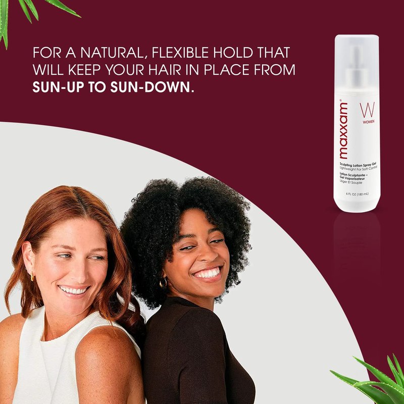 Maxxam Sculpting Spray Gel - Flexible Hold with Moisturizers & UV Protection | Alcohol-Free, 6 Fl Oz