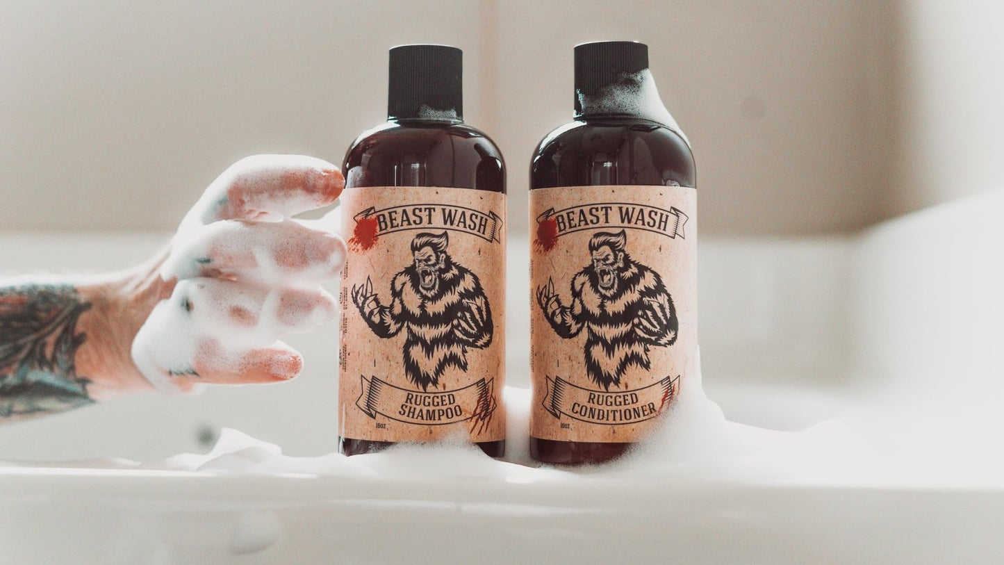 Johnny Slicks Conditioner - Supports Hydrated & Healthy Hair - Organic Oils & Shea Butter - Handmade Grooming - Rugged Scent - 16 oz