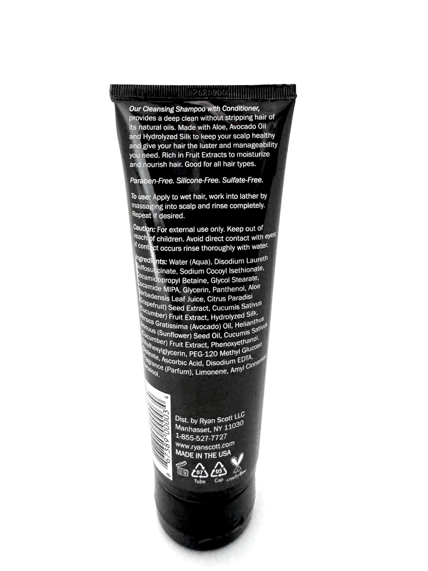 Ryan Scott Sulfate-Free Cleansing Shampoo with Conditioner. Aloe, Cucumber, & Grapefruit Fragrance, 8.5 fl. oz.