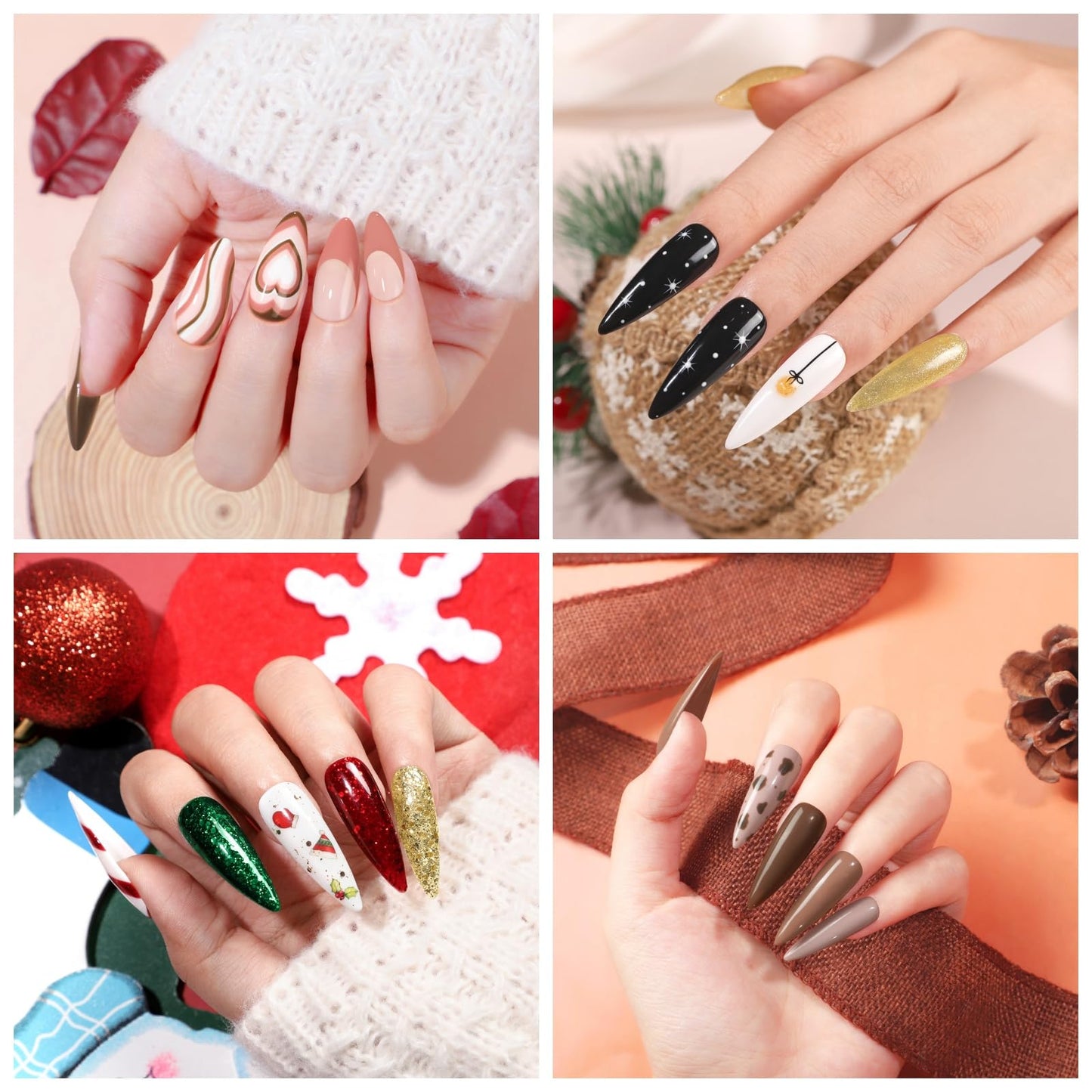 COSCELIA 60 PCS Gel Nail Polish Set, 55 Colors Gel Nail Polish with 5pcs Top Base Coat All Seasons Nail Polish Kit Spring Summer Full Colors Manicure Nail Art Gifts for Women Girls