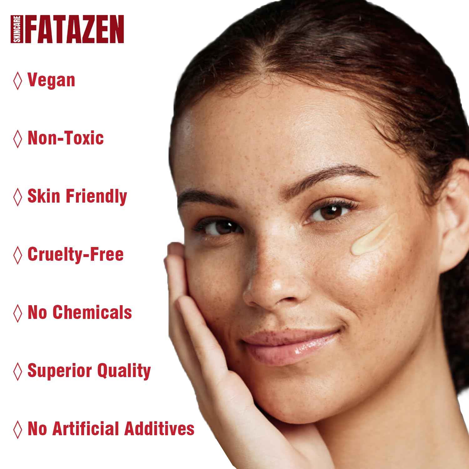 FATAZEN Turmeric Face Cream with Hyaluronic Acid & Aloe Vera for Acne-Prone Skin, Non-Comedogenic Daily Brightening Turmeric Moisturizer, Tea Tree Cream Calming Redness & Balancing Oily Sensitive Skin
