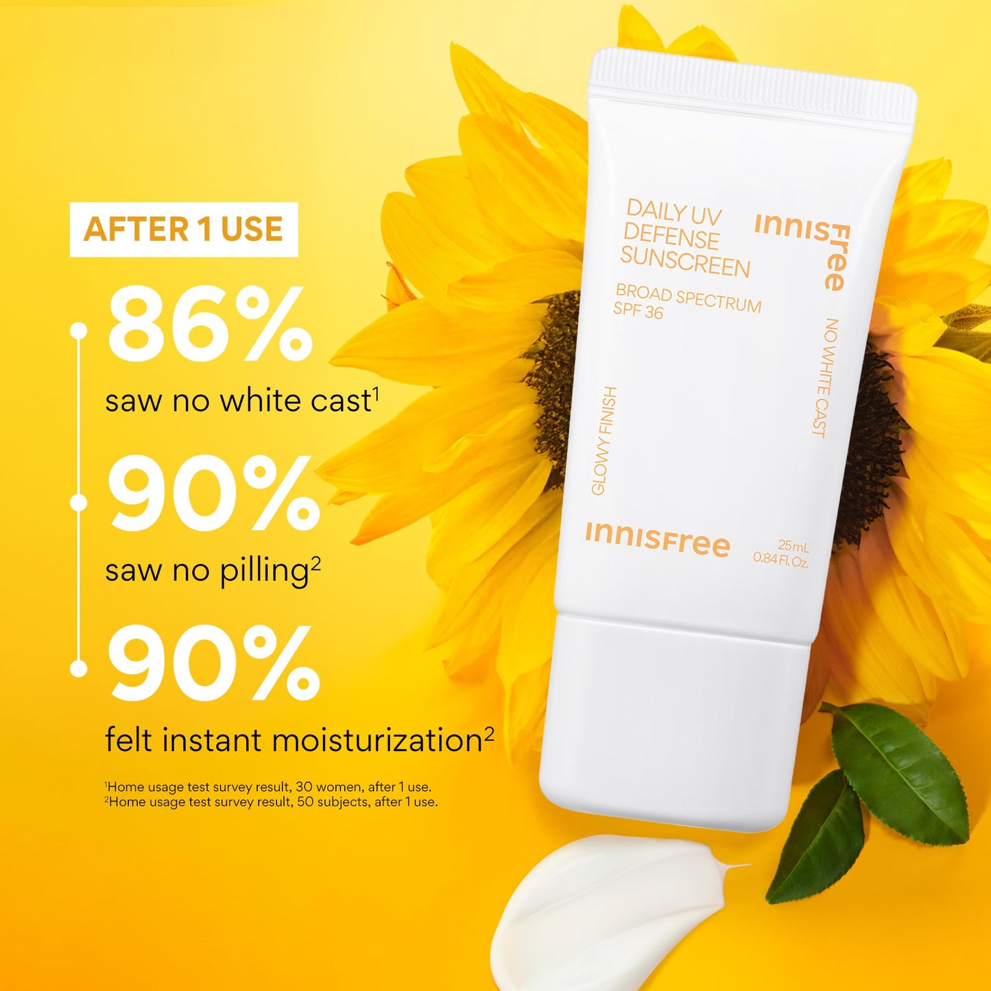 Innisfree Daily UV Defense SPF 36 2 Pack | Korean Face Sunscreen | Broad Spectrum Protection, Invisible Finish, No White Cast, Lightweight, Gentle and Hydrating