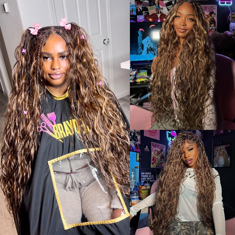 YWIGS Body Wave Bulk Human Hair for Braiding Human Braiding Hair for Boho Braids 50G No Weft Virgin Human Hair #4/30 18inch