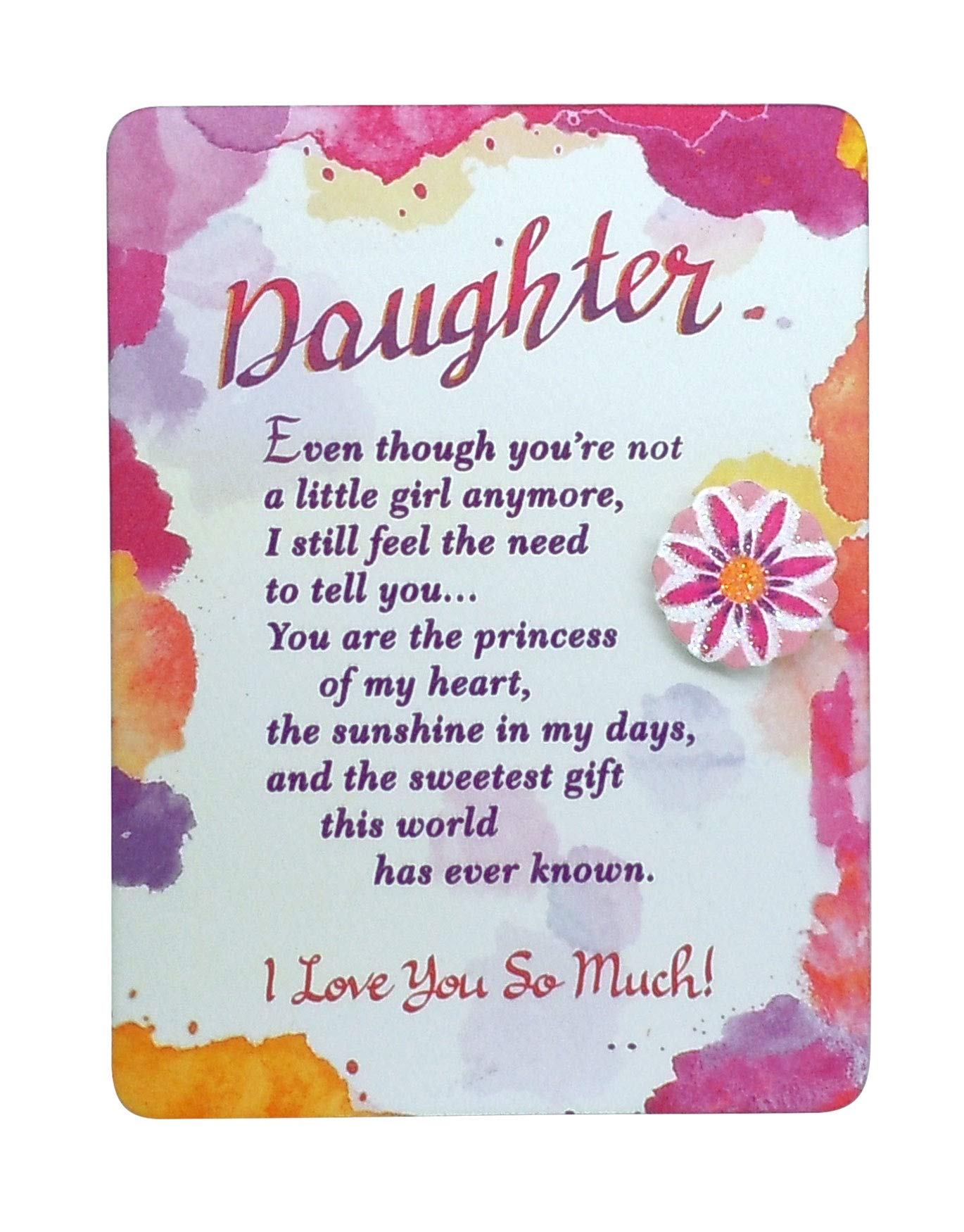 Blue Mountain Arts Daughter Magnet with Easel Back—Holiday, Birthday, Graduation, Just Because, or "I Love You" Gift from a Mom or Dad, 4.9 x 3.6 Inches (Daughter)