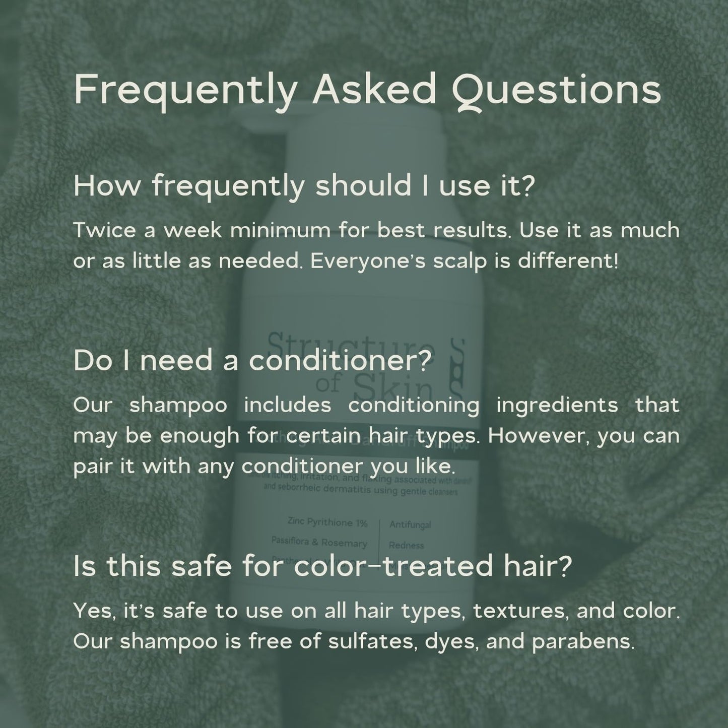 Anti-Dandruff Shampoo - Salon-Grade Treatment for Itchy, Flaky Scalp | 1% Pyrithione Zinc | Sulfate-Free, Gentle Cleanser