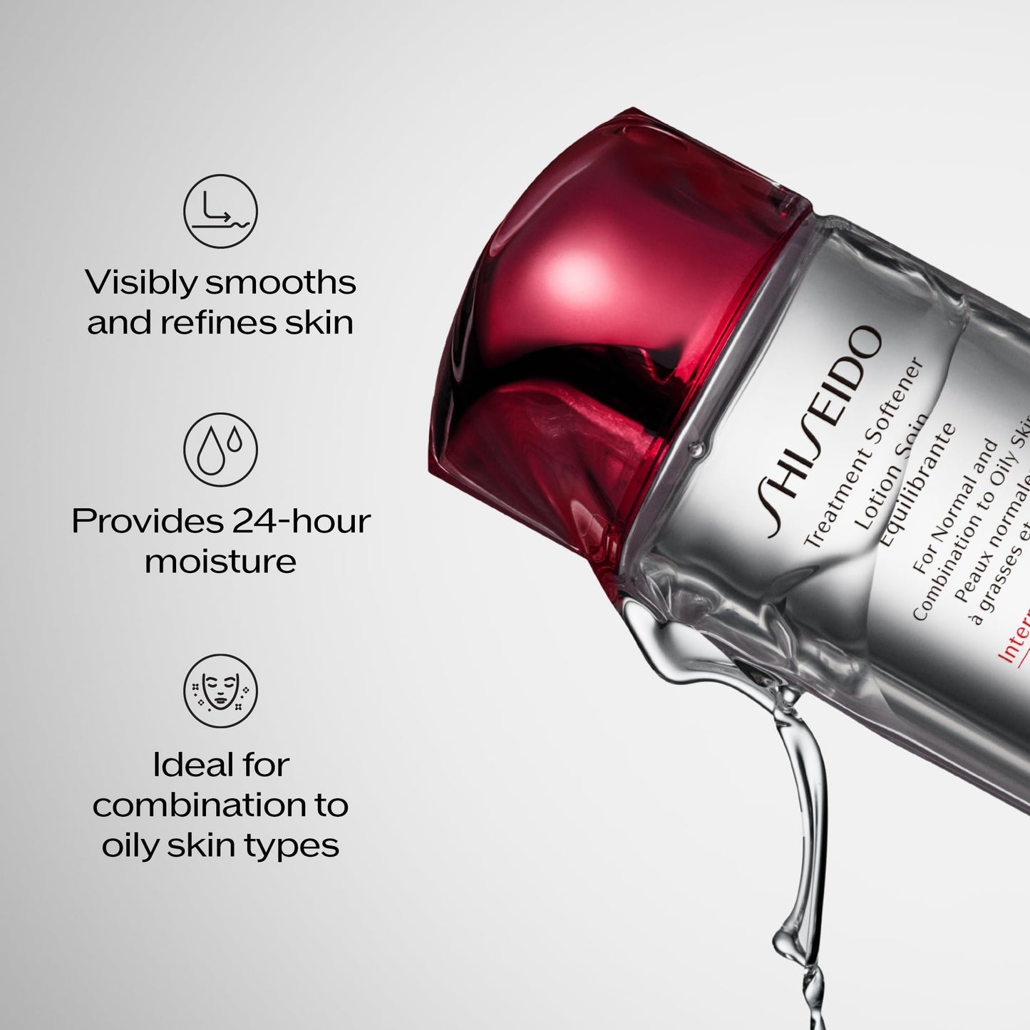 Shiseido Treatment Softener - 150 mL - Balances & Hydrates for Smooth, Refined Skin - For Normal & Combination to Oily Skin