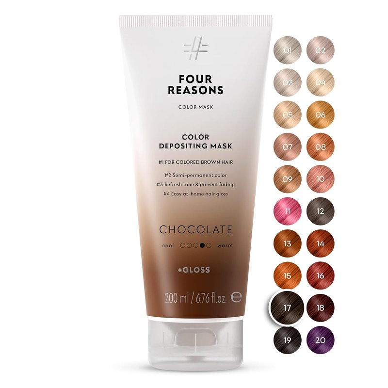 Color Mask - Chocolate | Semi-Permanent Hair Toner for Color-Treated Hair - Vegan & Cruelty-Free - 6.76 fl oz