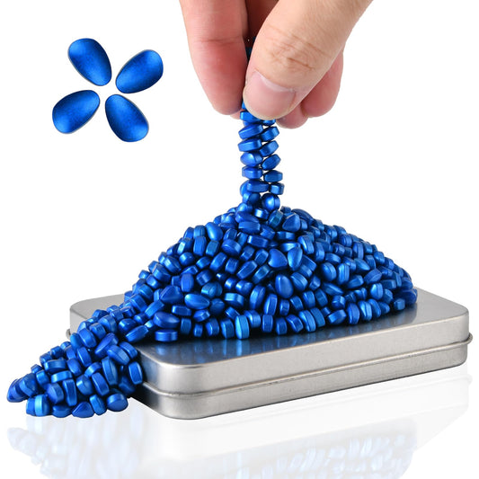 LCVUUK Magnetic Putty Rocks,Rose Red More Than 600 Weak Magnetic Smooth Ferrite Pebbles, Magnet Rock Desk Toys and Time-Killer for Adults