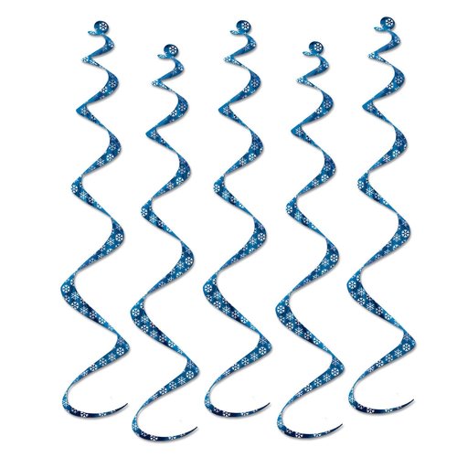 Beistle Printed Snowflake Twirly Whirlys