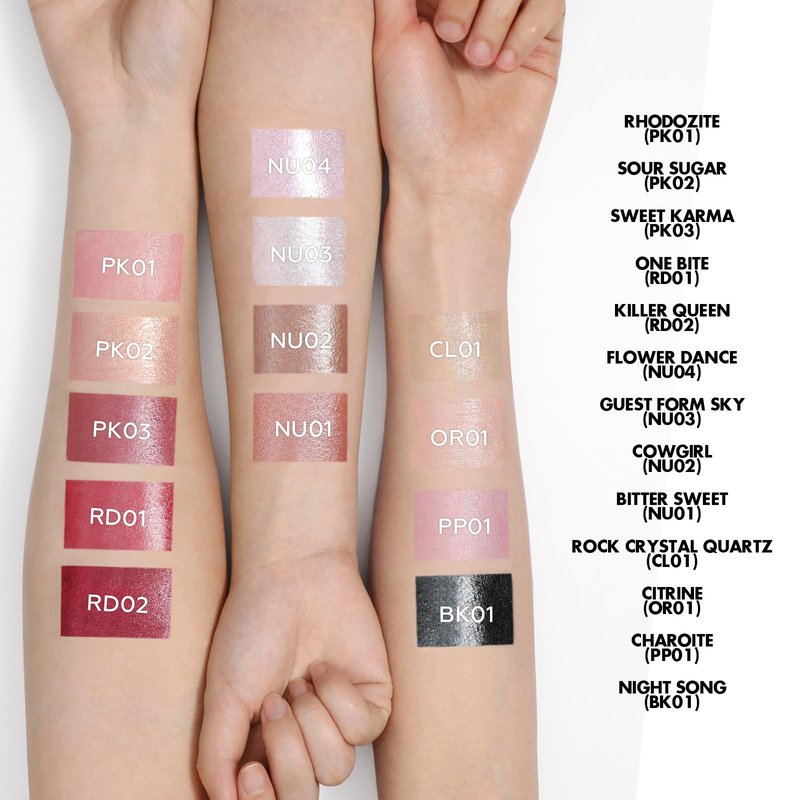 FOCALLURE Moisturizing Shimmer Lipstick, Hydrating Buildable Lip Color, Long Lasting Non-Drying Formula, Sparkly Diamond Finish, Back to School Gift, Sour Sugar