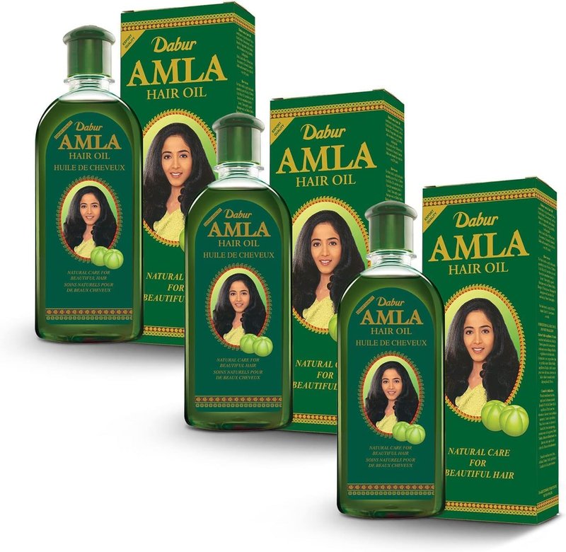 Dabur Amla Hair Oil - Nourishing Herbal Oil for Healthy Scalp & Strong Hair | 500ml (Pack of 3)