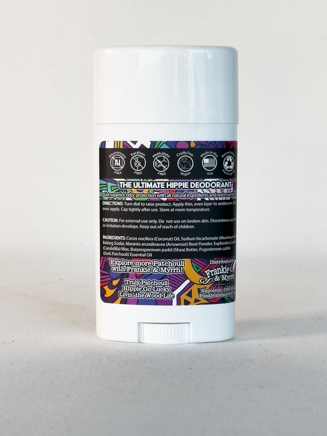Natural Patchouli Deodorant - Aluminum Free, Coconut Oil & Shea Butter | 2 Pack with Fun Extras, 256 oz