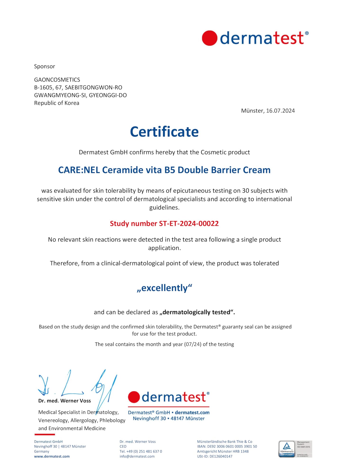CARE:NEL Ceramide Vita B5 Double Barrier Cream 1.7 fl.oz - Pantothenic Acid, Vitamin Intensive Moisturizing for Face, Facial Moisturizer