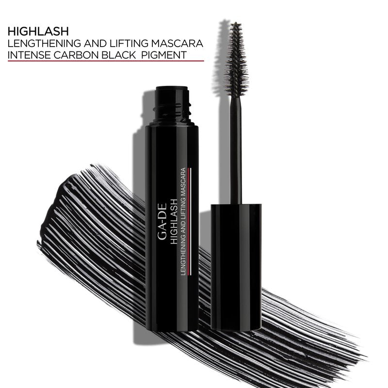 GA-DE Highlash Lengthening and Lifting Mascara - Volume and Length, Intense Carbon Mascara - Nourishing Formula Defines Lashes - Black - 0.27 oz