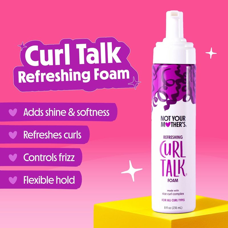 Not Your Mother's Curl Talk Sculpting Gel & Defining Cream Set | Frizz Control for All Curly Hair Types - 6 & 8 Fl Oz