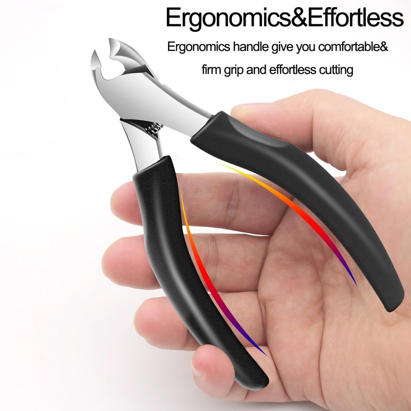 Podiatrist toenail Clippers for Seniors Thick toenails,Manicure and Pedicure Set with Toenail Files toenail Lifter,Heavy Duty Toenails Trimmer for Men and Women