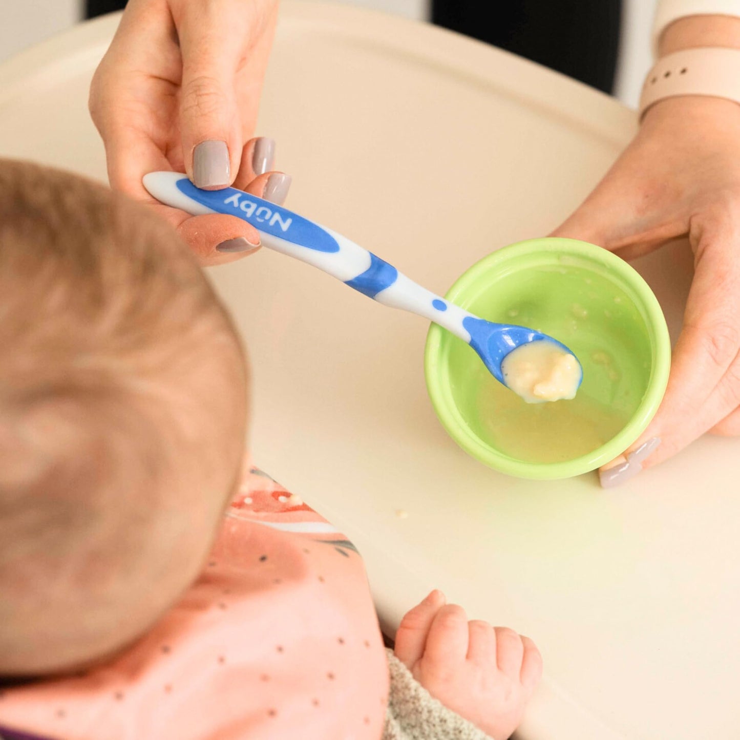 Nuby 6 Piece Long Handle Weaning Spoons, Assorted, One Size