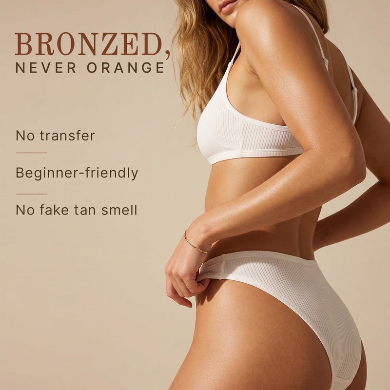 Ultra Dark Self Tanner Tanning Mousse Kit - USA Made with Natural & Organic Ingredients, Self Tanner Mousse and Mitt, Fake Tan Tanning Foam, Sunless Tanners Best Sellers for Darkest Self Tan