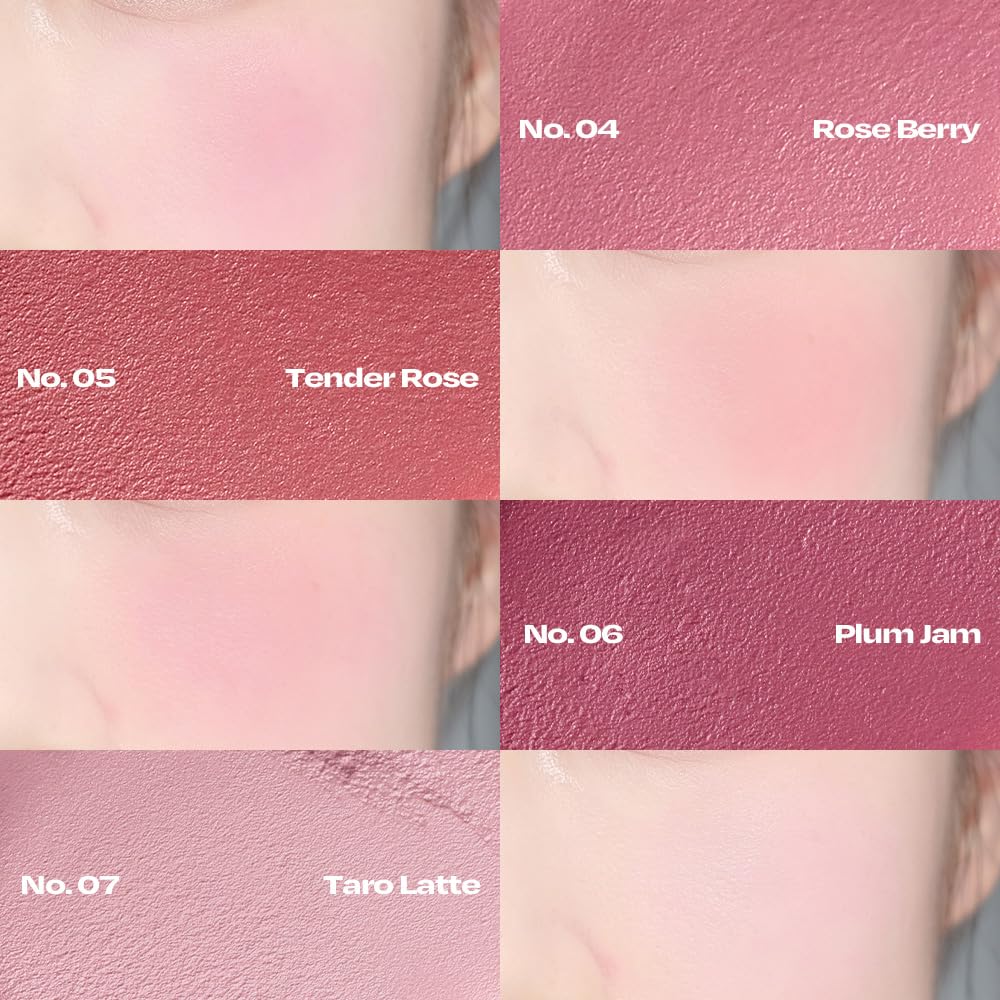 Balmy Cream Cheek | Lightweight Cloud-Touch Cheek Color | Buildable, Long-Wear Cream Blush with a Soft Matte Finish for Natural & Bold Looks | 2.5 g (No.5 Tender Rose)