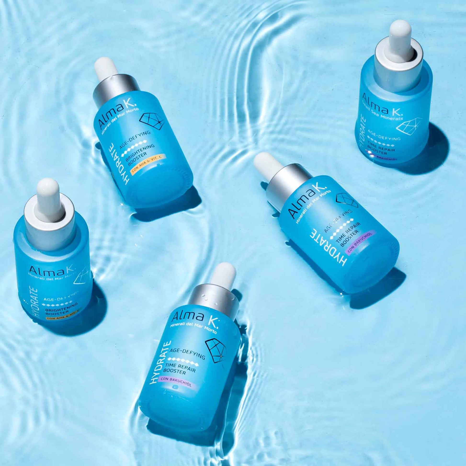 Alma K Brightening Booster - Vitamin C Face Serum with AHA, Hydrating and Brightening Serum for Women, Anti Aging, Improve Appearance of Fine Lines & Wrinkles - 1 oz